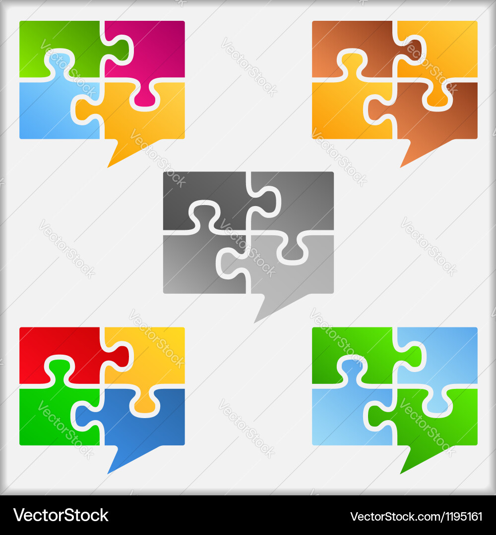 Speech Bubbles Icons Royalty Free Vector Image