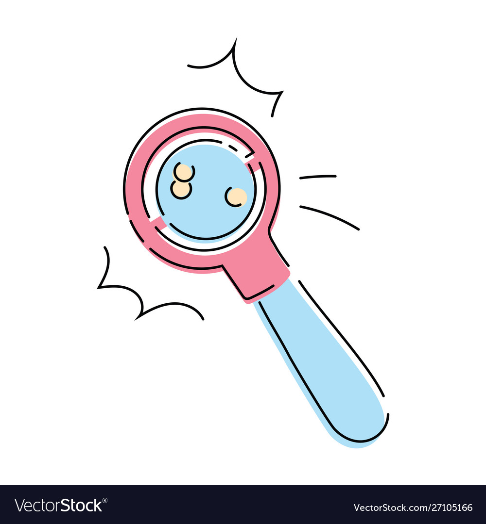 A cartoon rattle for baby toy small vector image A cartoon rattle for baby toy small