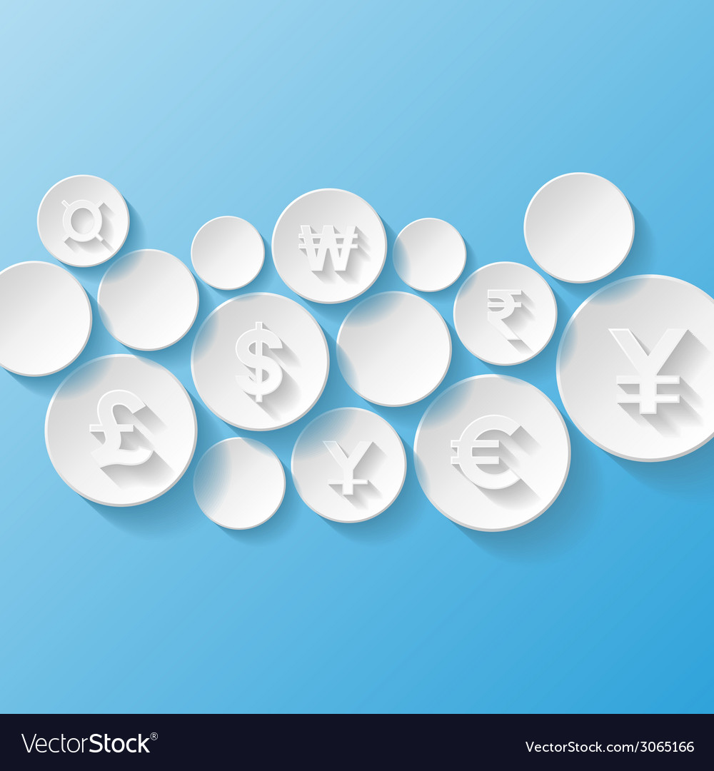 Abstract background with currency symbols