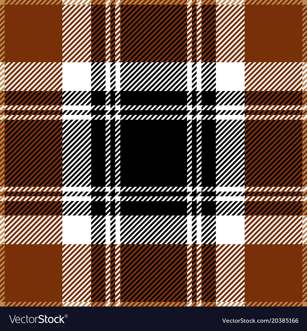 Brown tartan plaid seamless pattern Royalty Free Vector