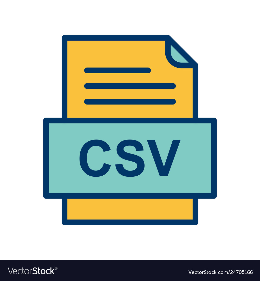 Csv file document icon