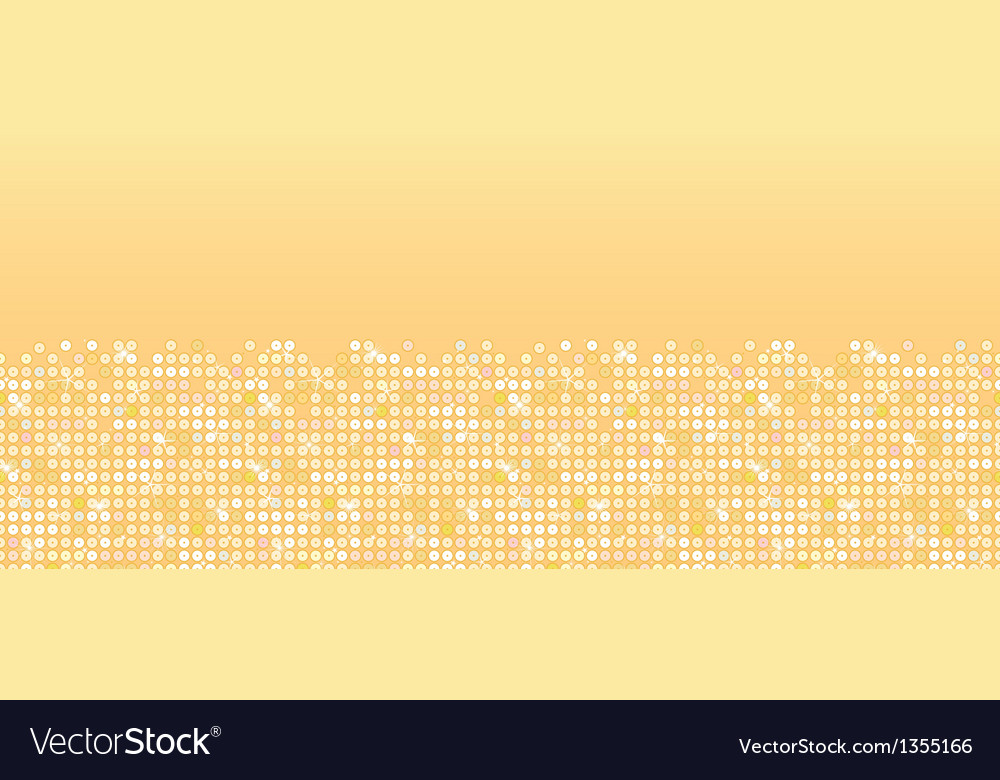 Golden sparkles horizontal seamless pattern