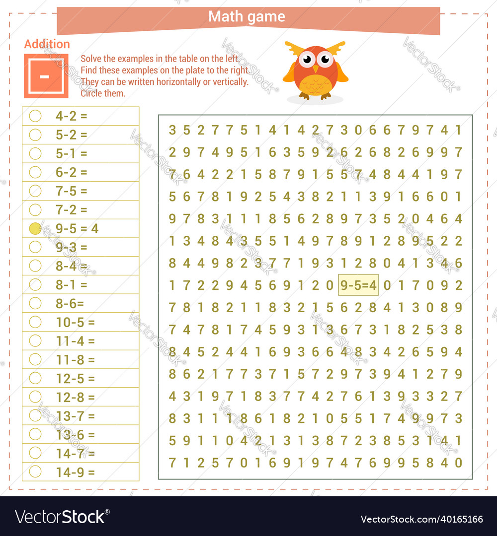 Math Game for Kids - Solve & Find