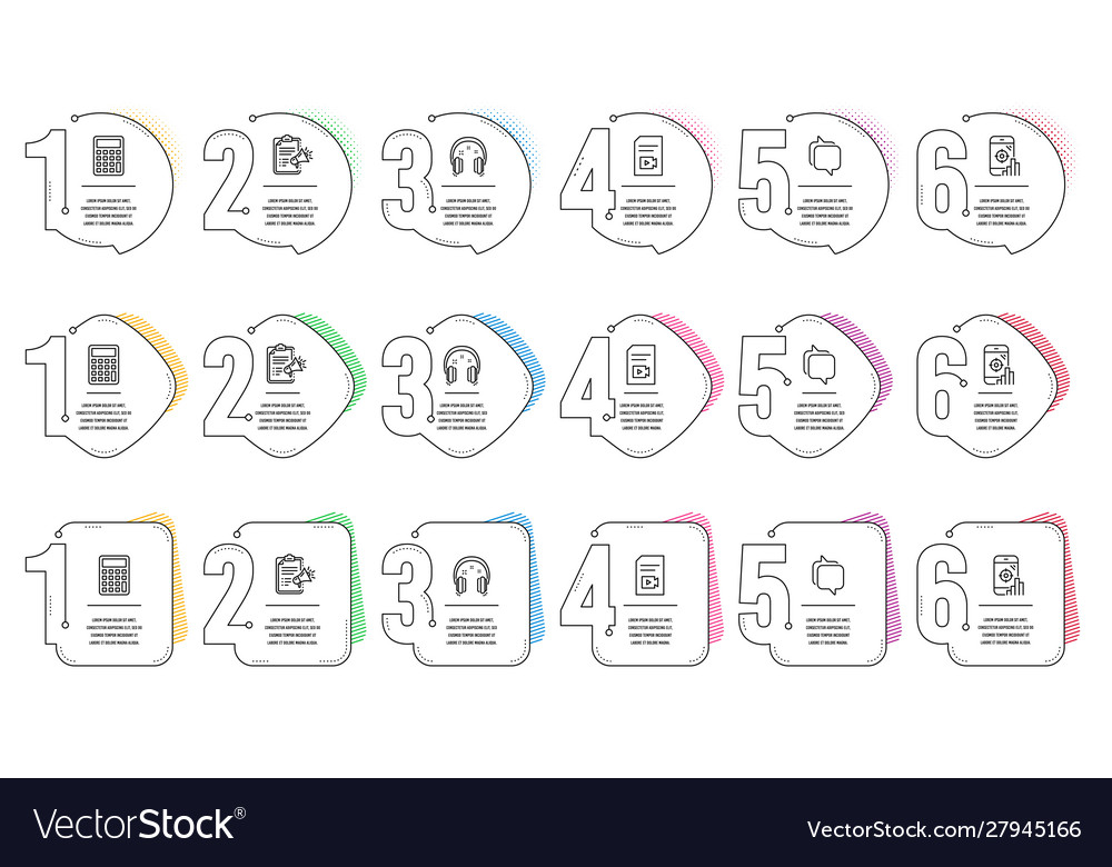 Messenger seo phone and megaphone checklist icons