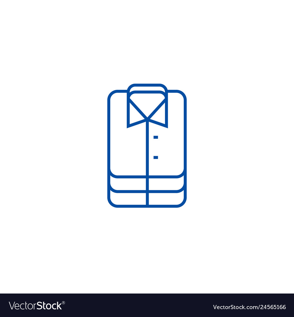 Shirt sign line icon concept flat