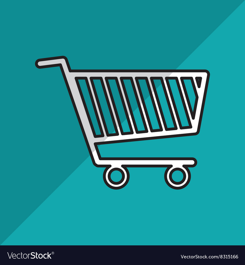 Shopping cart design Royalty Free Vector Image