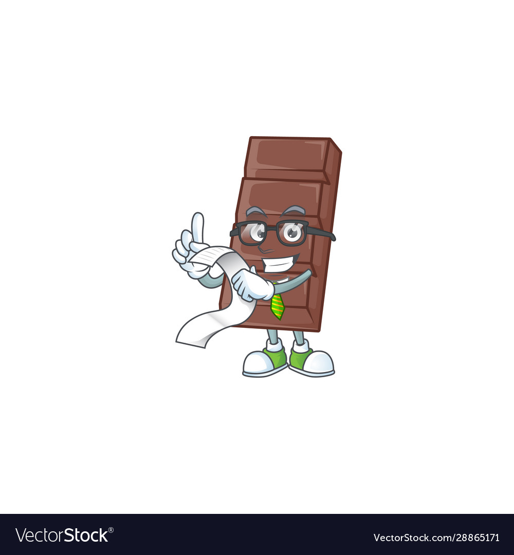 A funny cartoon character chocolate bar