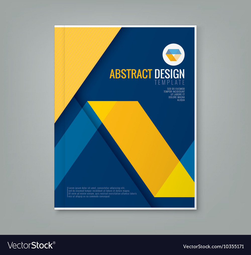 Abstract Vector Blue Background With Yellow Lines Free Stock