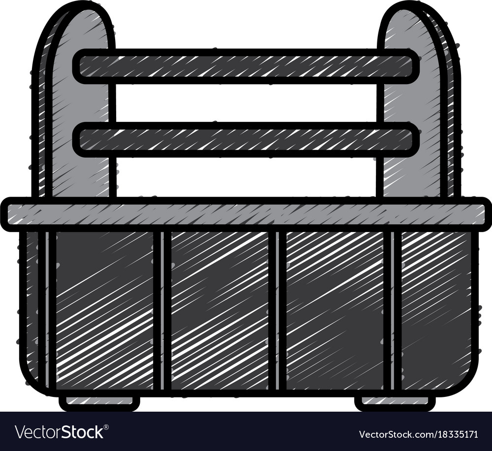 Empty toolbox isolated