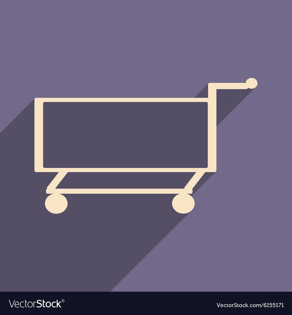 Flat with shadow icon and mobile application