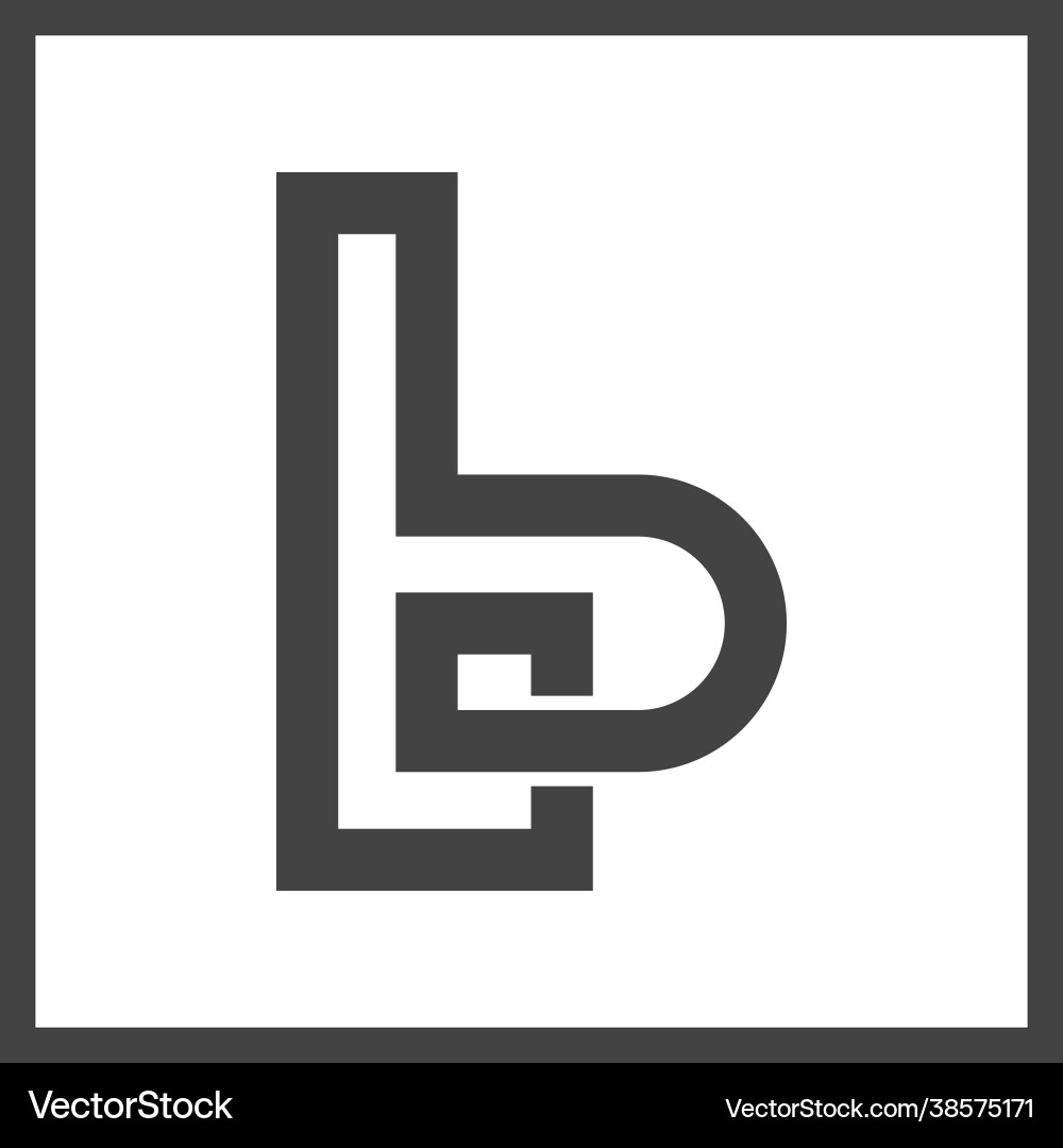 Lb Or Bl Logo And Icon Design Royalty Free Vector Image