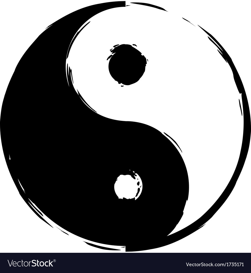 Symbol of yinyang Royalty Free Vector Image VectorStock