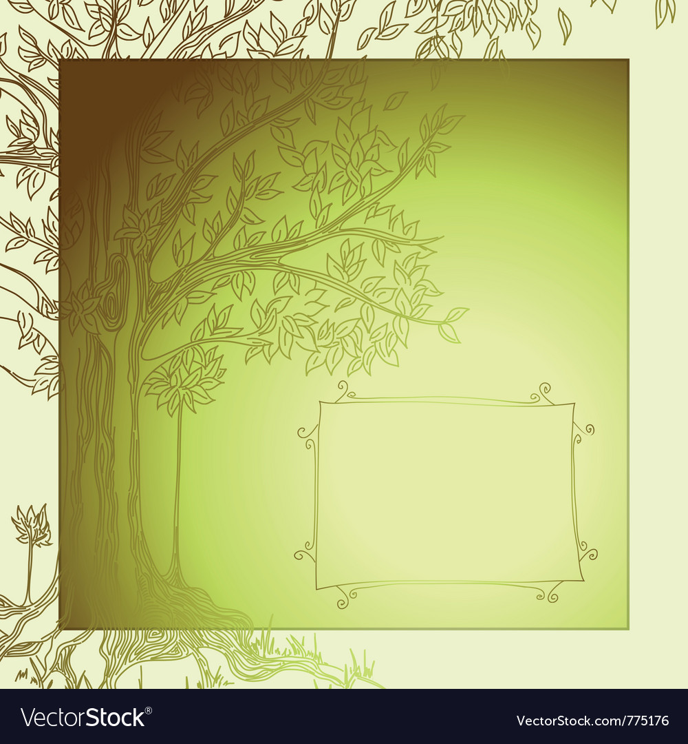 Background with tree