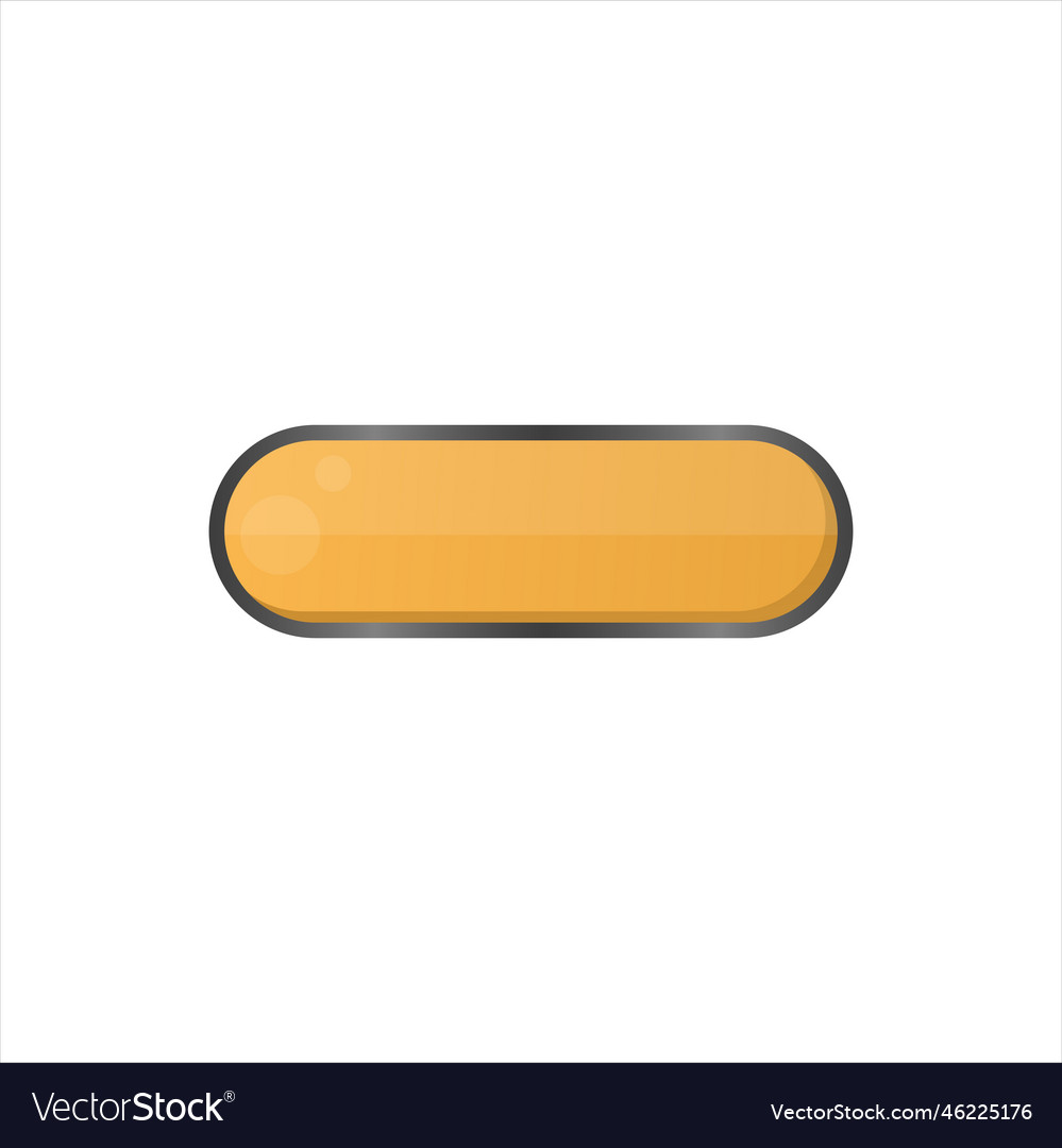 Elegant button shape vector image Elegant button shape