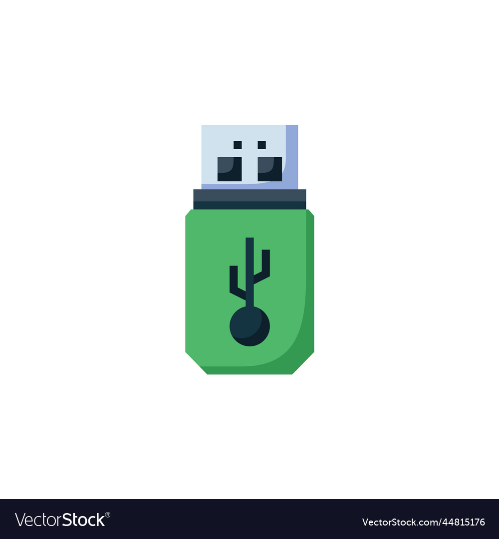 Flash disk icon computer component flat