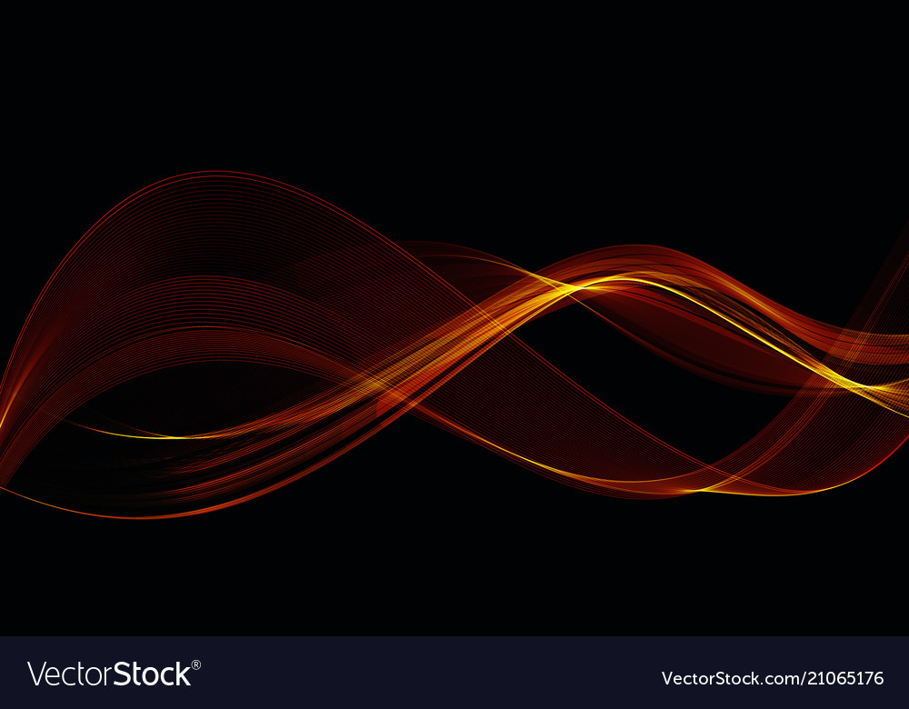 Golden Wave Abstract Shine