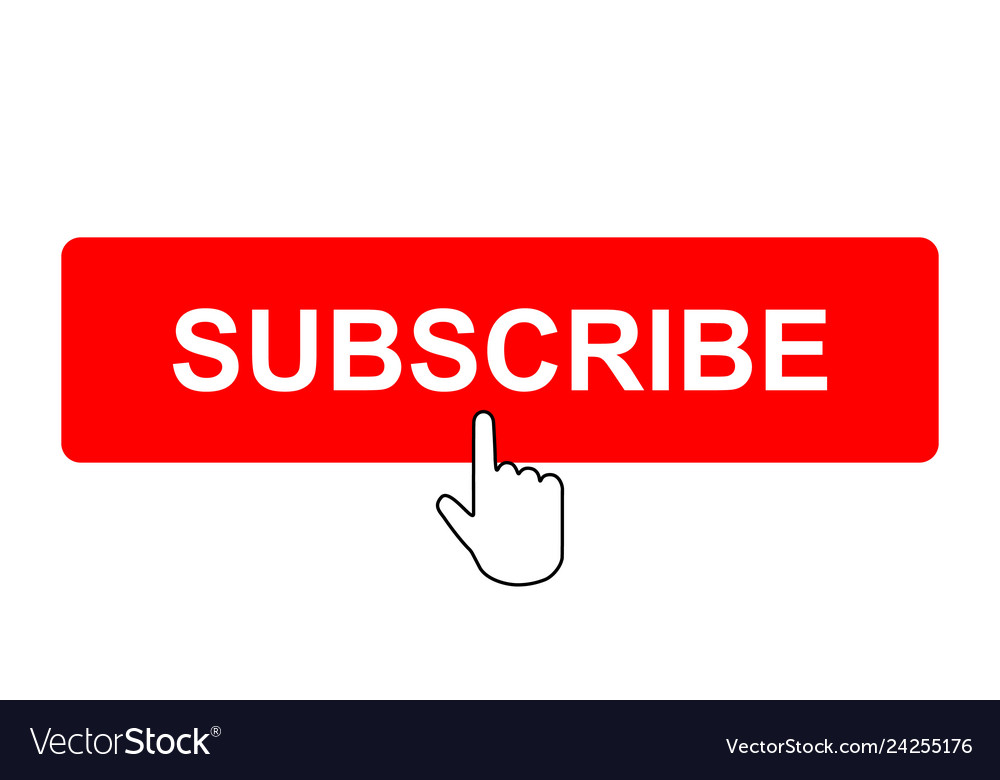 Subscribe button with mouse pointer Royalty Free Vector