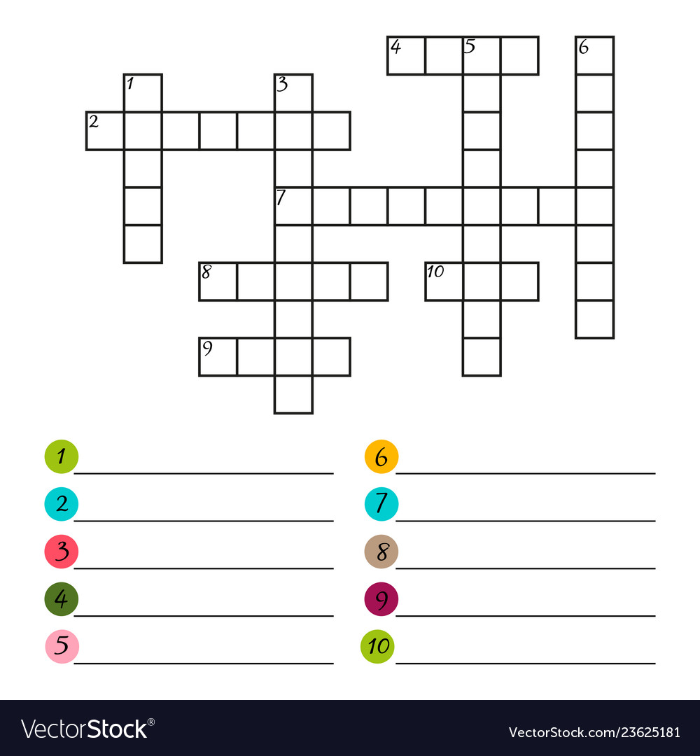 Free Crossword Puzzle Template Printable