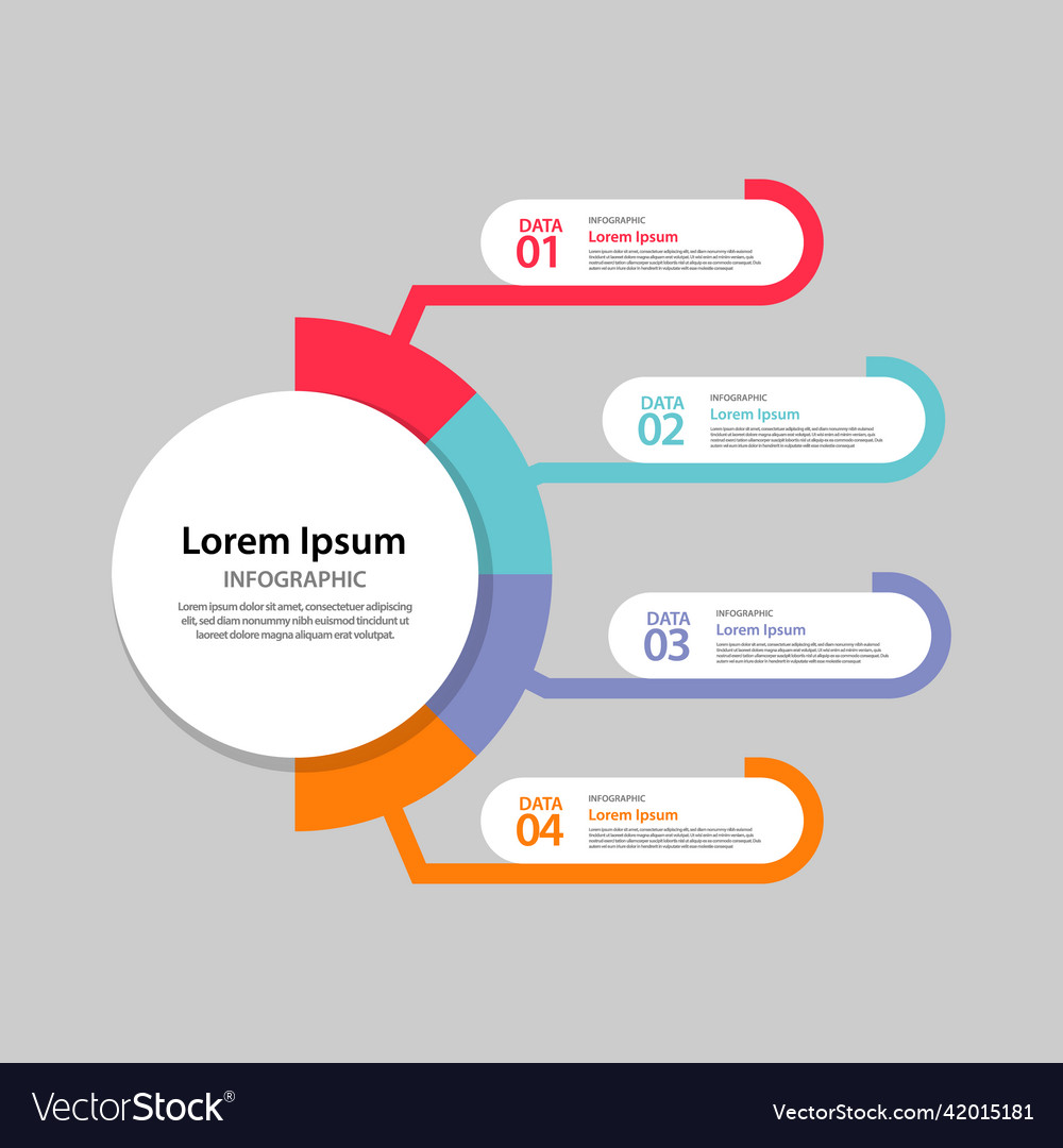 Flat infographic element design