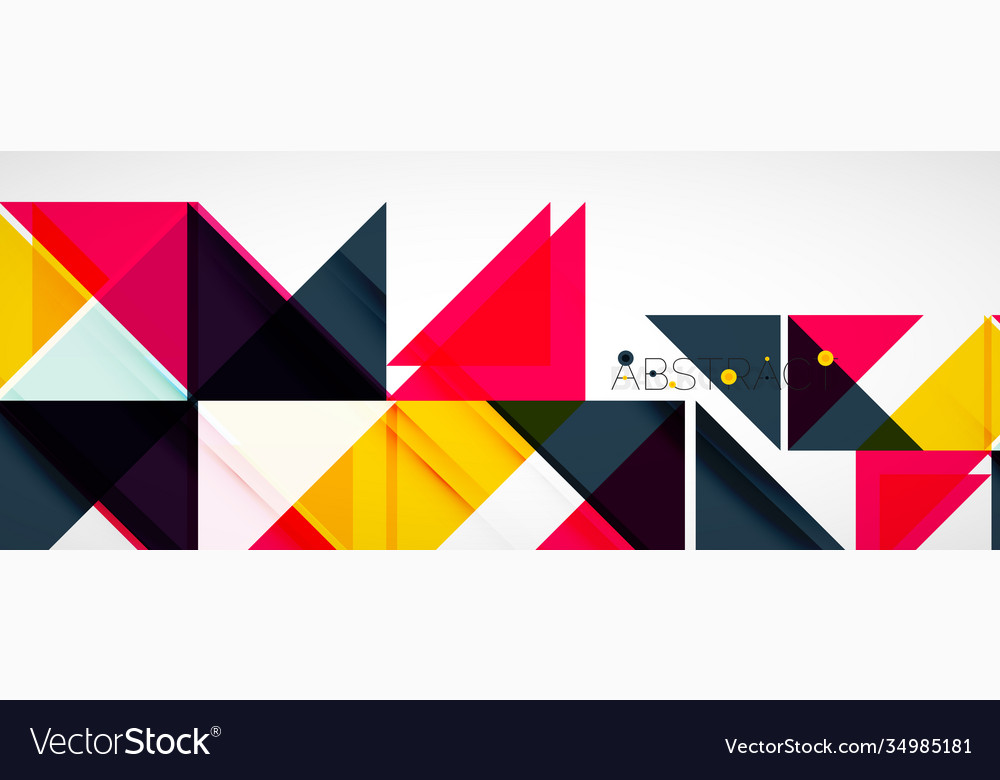 Geometric abstract background techno color vector image Geometric abstract background techno color