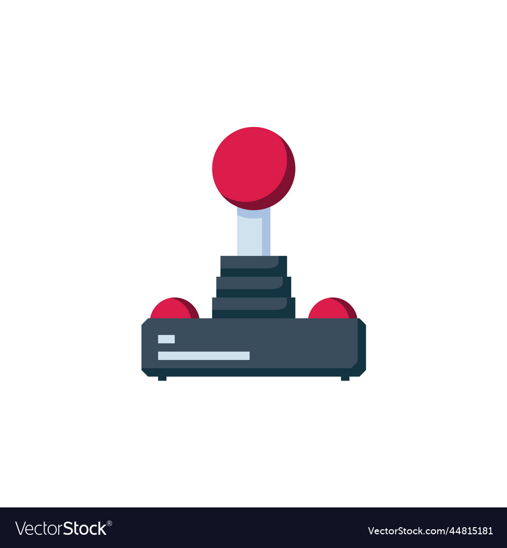 Joystick icon computer component flat style vector image Joystick icon computer component flat style