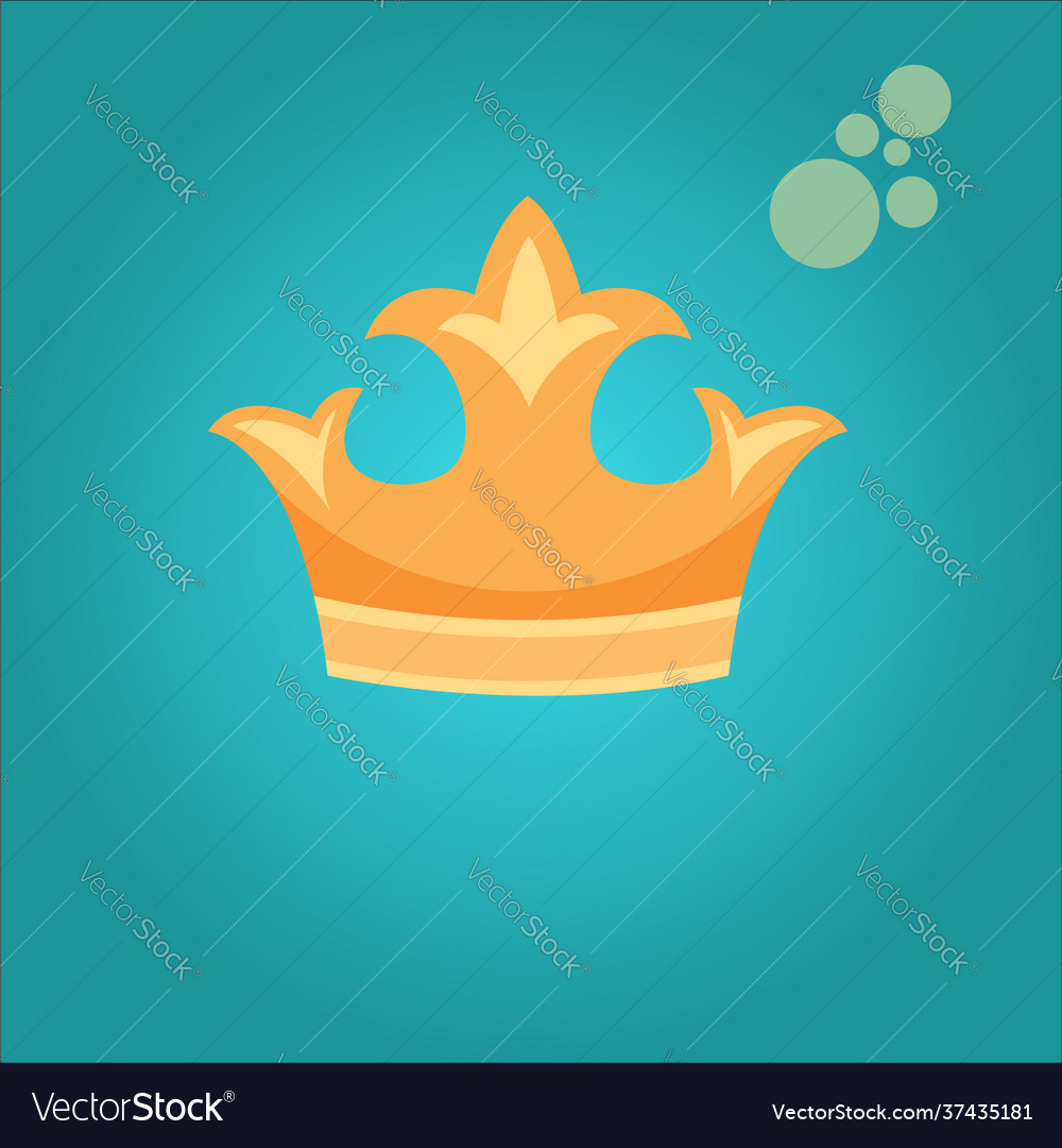 Royal crown design isolated