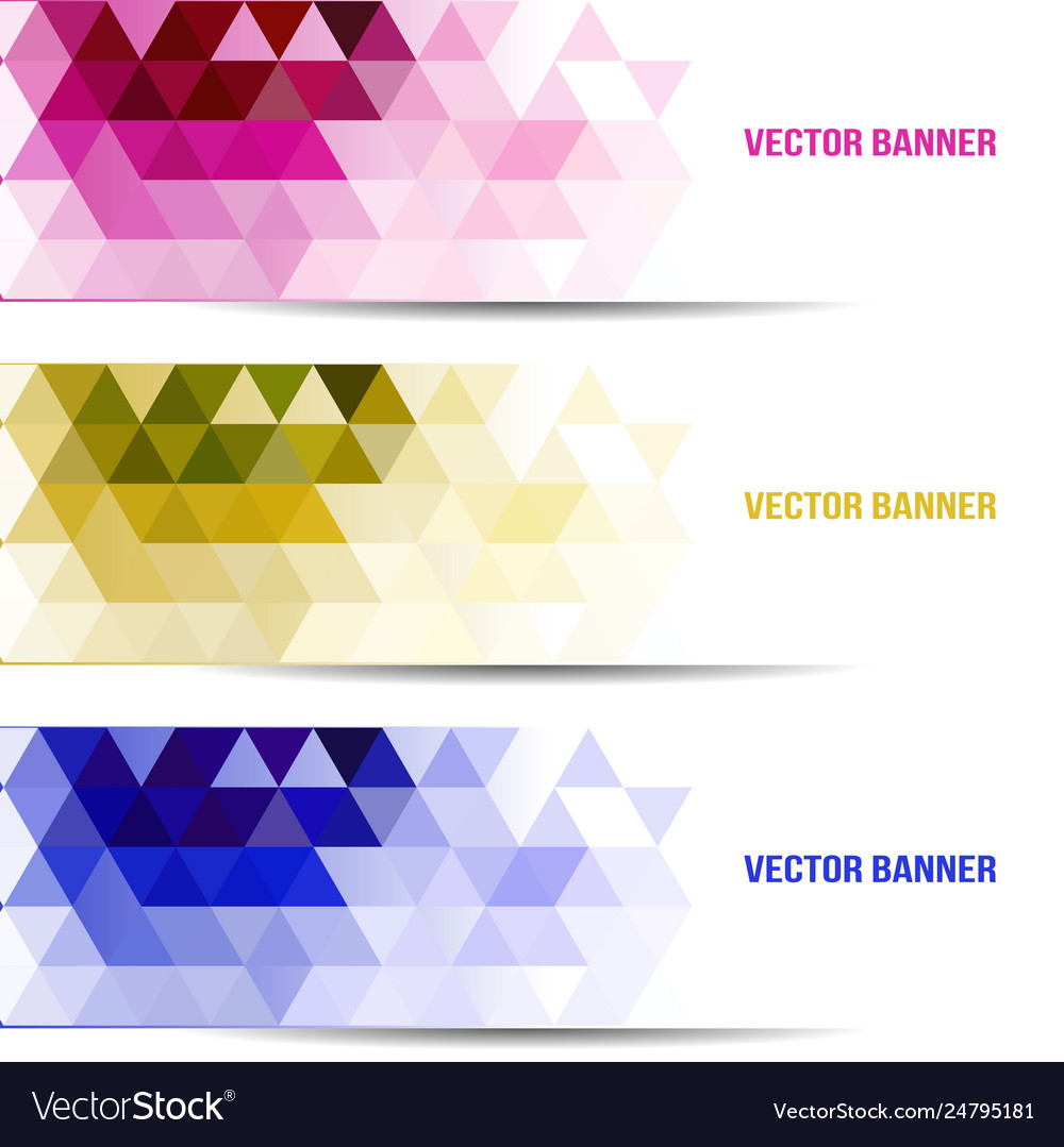 Set abstract background with triangle vector image Set abstract background with triangle