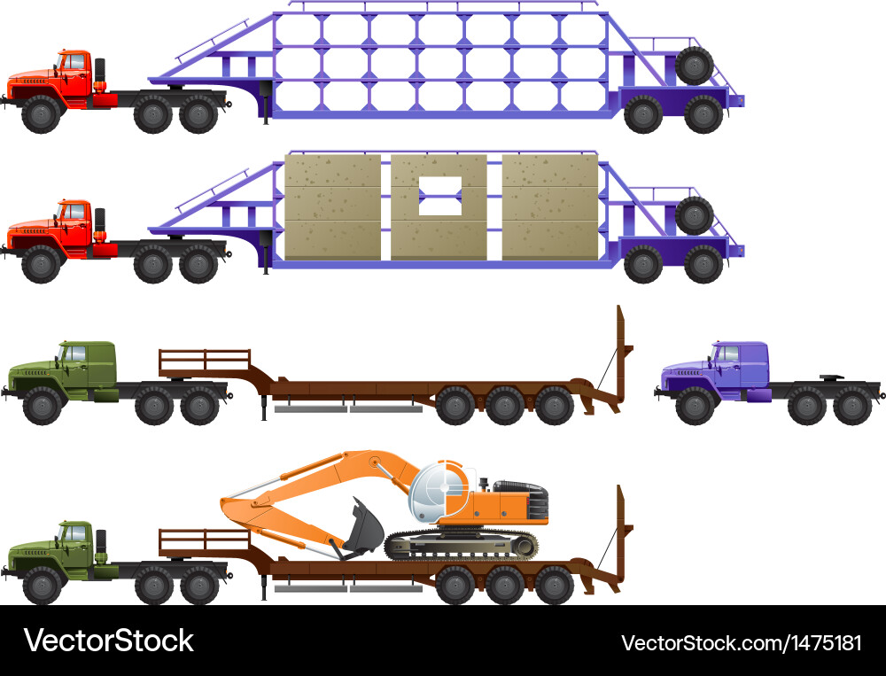 Trucks Royalty Free Vector Image - VectorStock