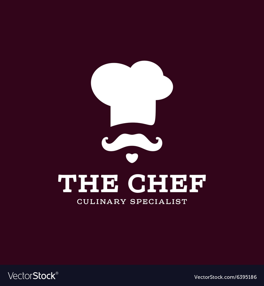 Chef cook logo icon toque chefs hat trend Vector Image