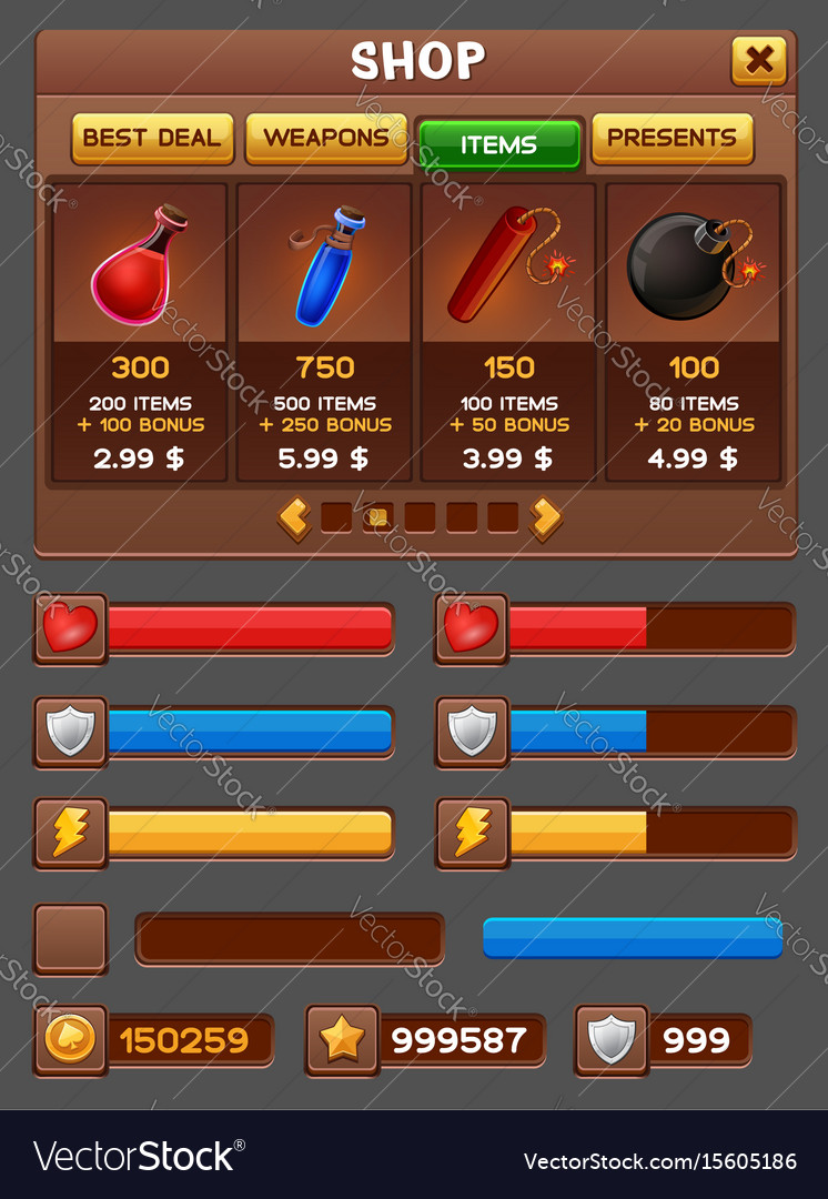 Game UI Elements Pack