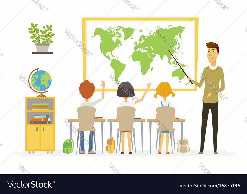 Geography Subject Cartoon