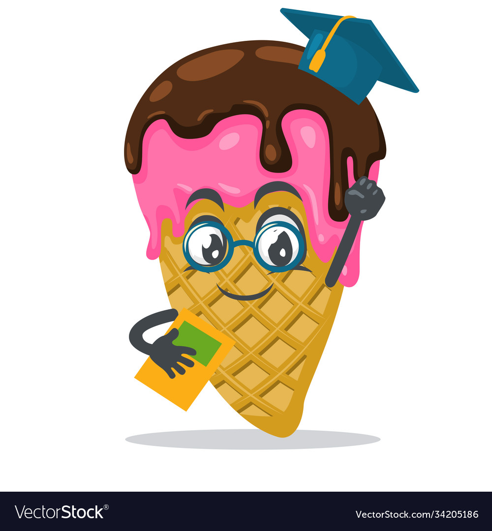 Eis-Mascot oder Charakter