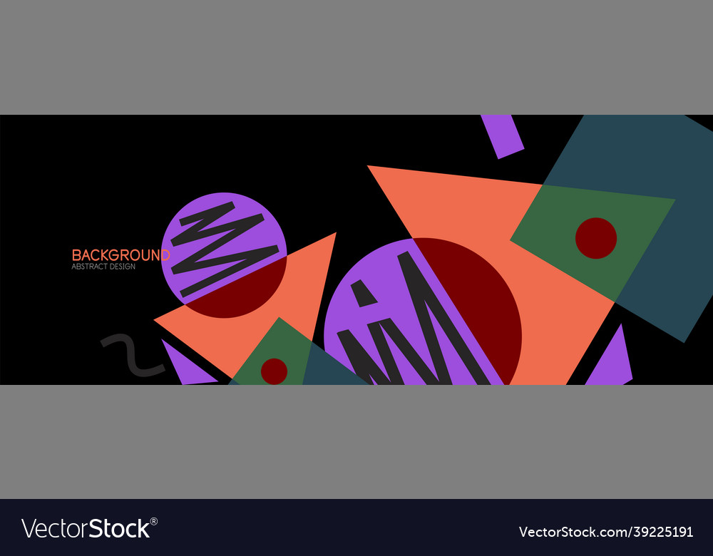 Abstract background blocks lines triangles vector image Abstract background blocks lines triangles