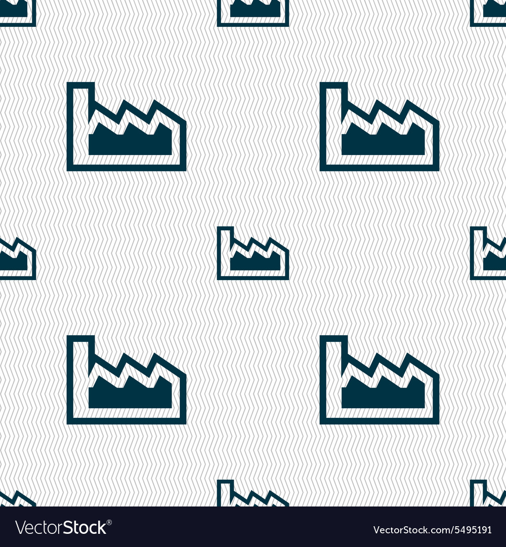 Chart icon sign seamless pattern with geometric