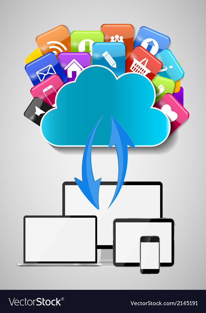 Cloud computing concept