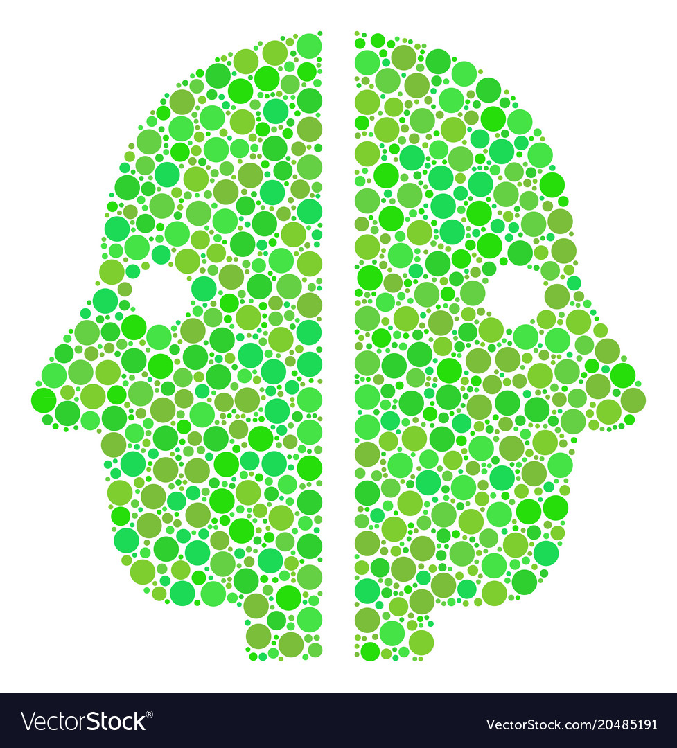 Dual face composition of dots