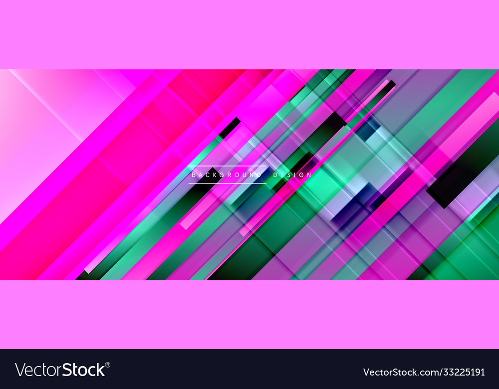 Dynamic lines on fluid color gradient trendy vector image Dynamic lines on fluid color gradient trendy