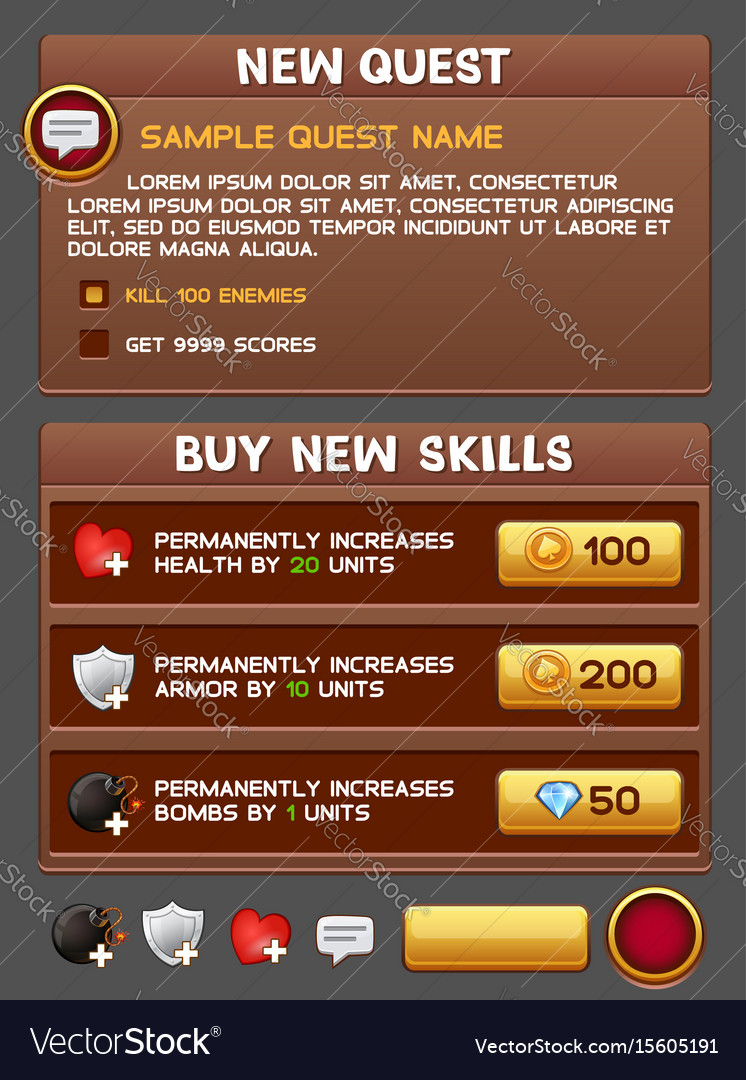Game UI Pack - Button Style