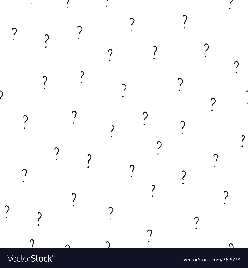 Hand Drawn Question Marks Pattern