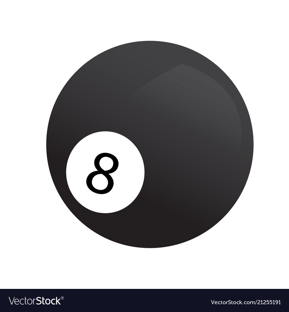 Isolated billiard ball icon