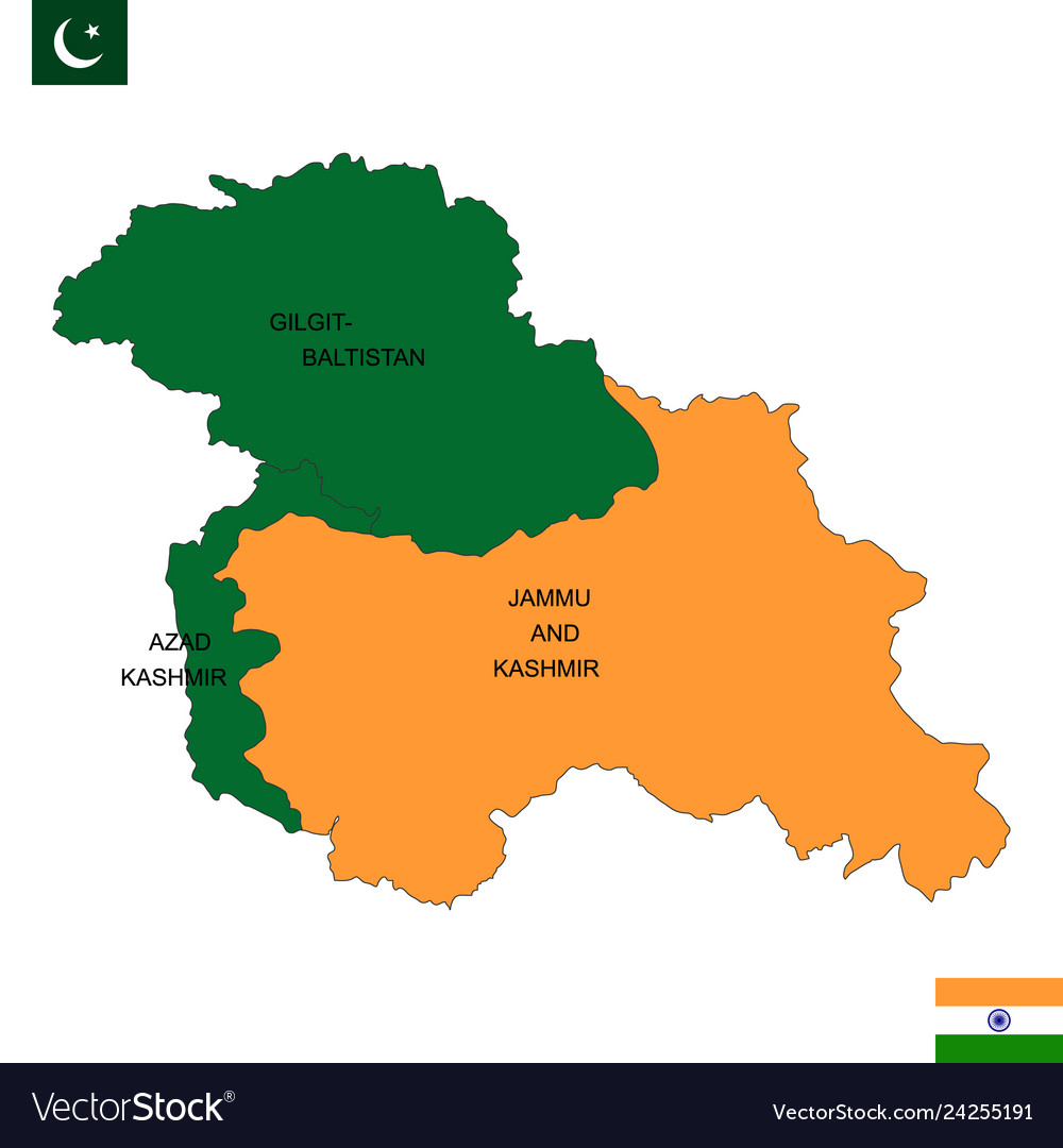 Landkarte von Kashmir