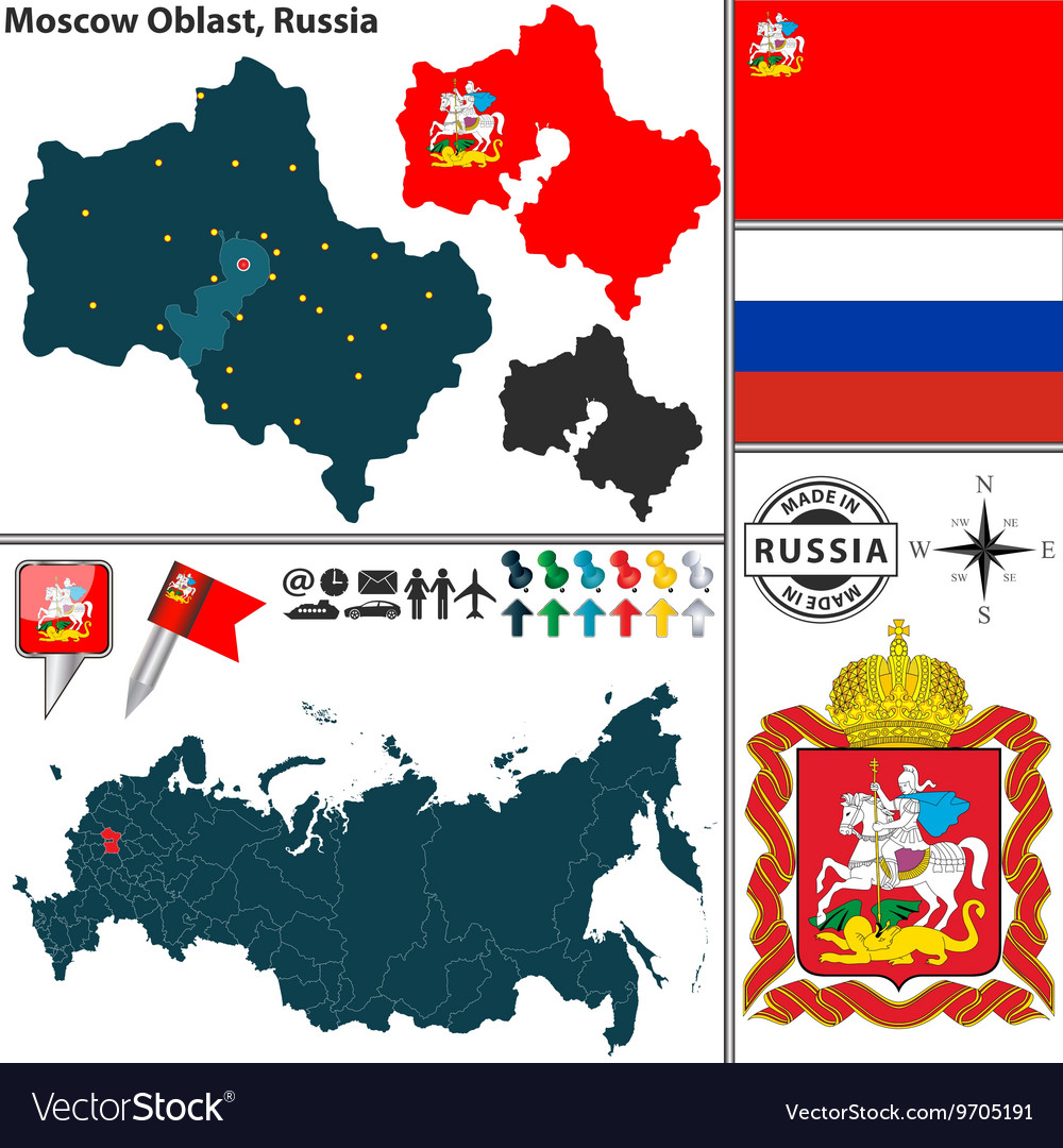 Premium Vector  Set flags of the regions of russia all russians