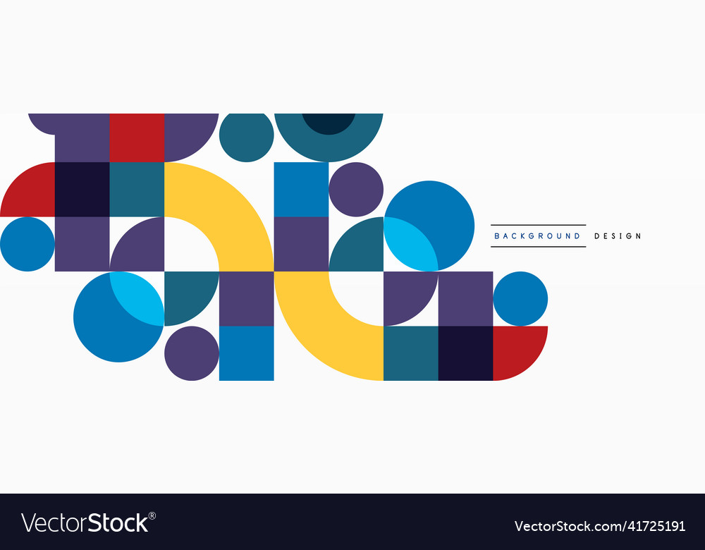 Minimal geometric abstract background circle Vector Image