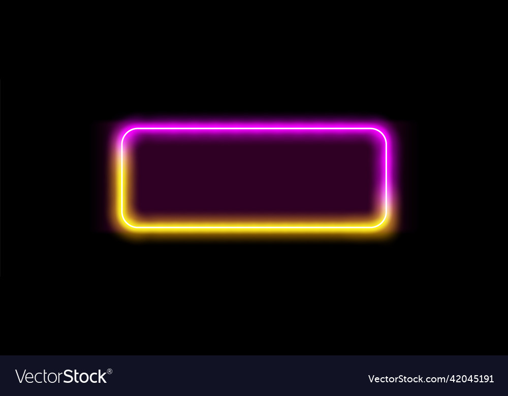 Neon Lichtrahmen Box Linie Rechteck Hintergrund vector image Neon Lichtrahmen Box Linie Rechteck Hintergrund