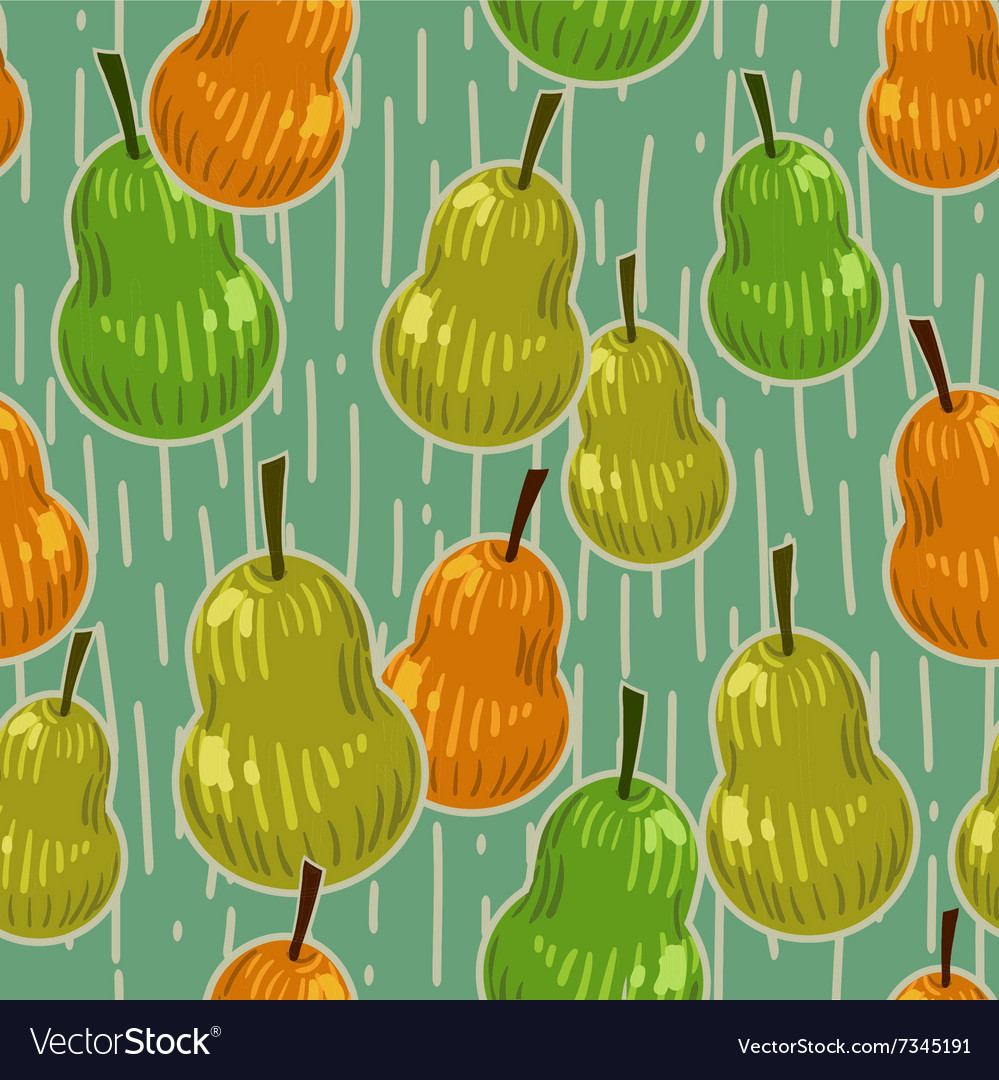 Pears seamless pattern