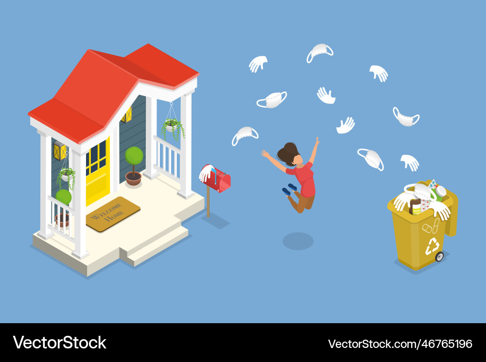 3d isometric flat conceptual Royalty Free Vector Image