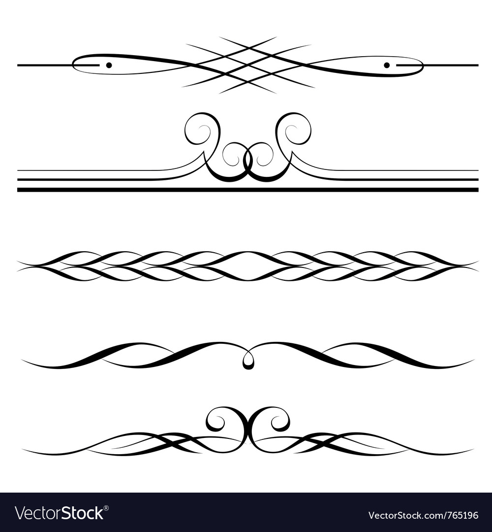 Download Decorative elements border Royalty Free Vector Image