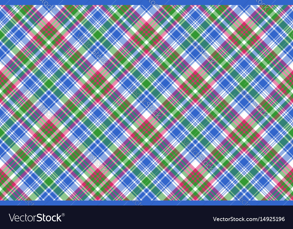 Green blue check tartan plaid seamless pattern