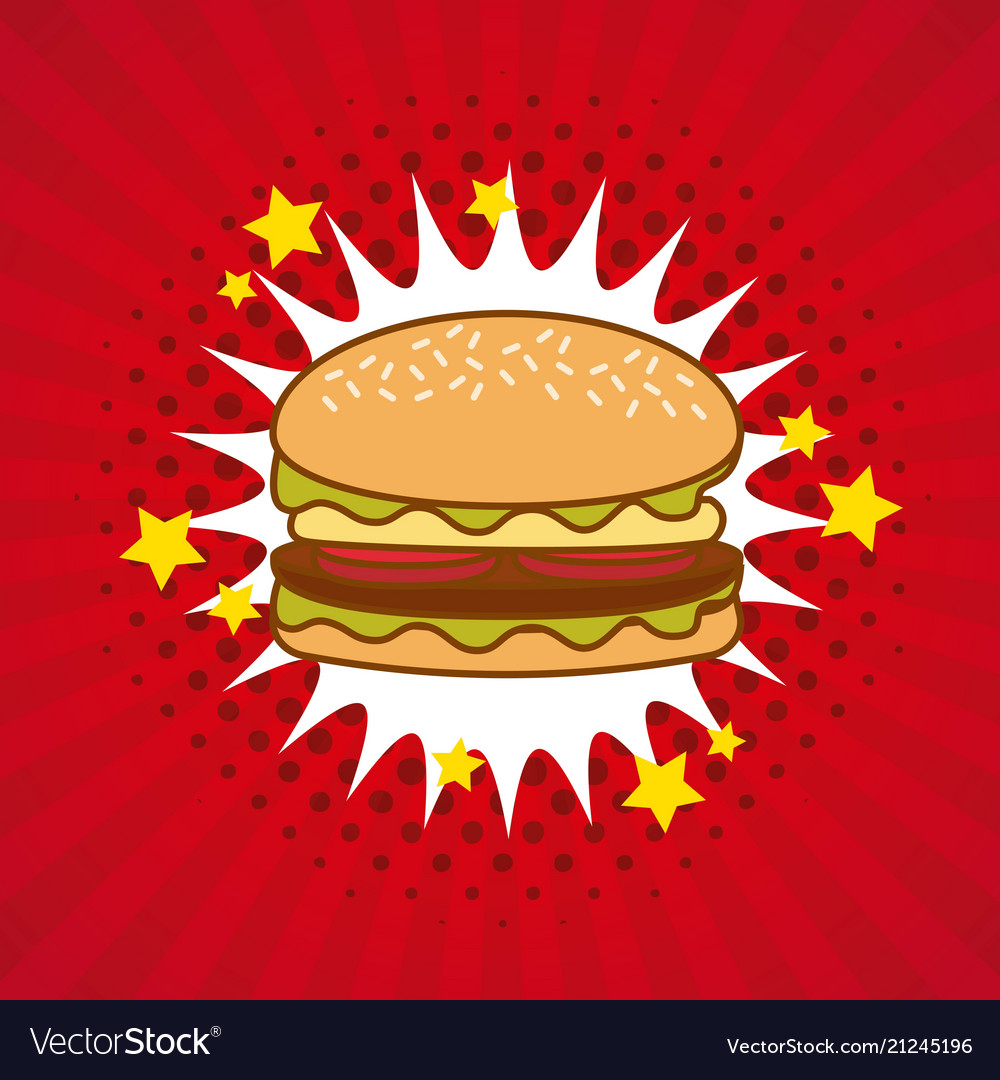 Hamburger Comic Pop-Art