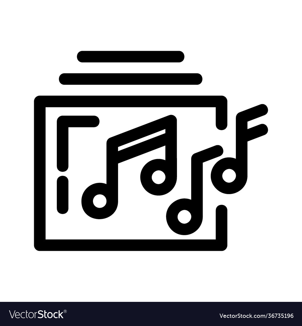 Music icon or logo isolated sign symbol